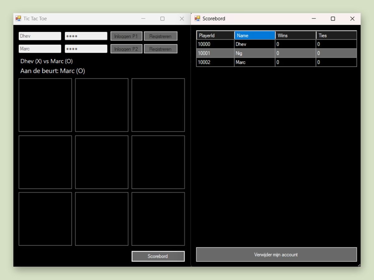 TicTacToe met scorebord – afbeelding 2