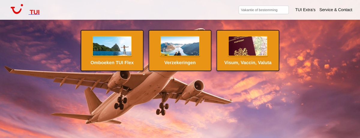 TUI oefenwebsite